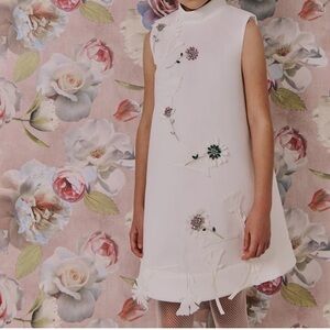 Elegant Floral Embellished Kids Dress